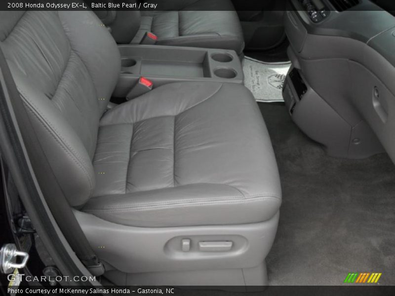 Baltic Blue Pearl / Gray 2008 Honda Odyssey EX-L