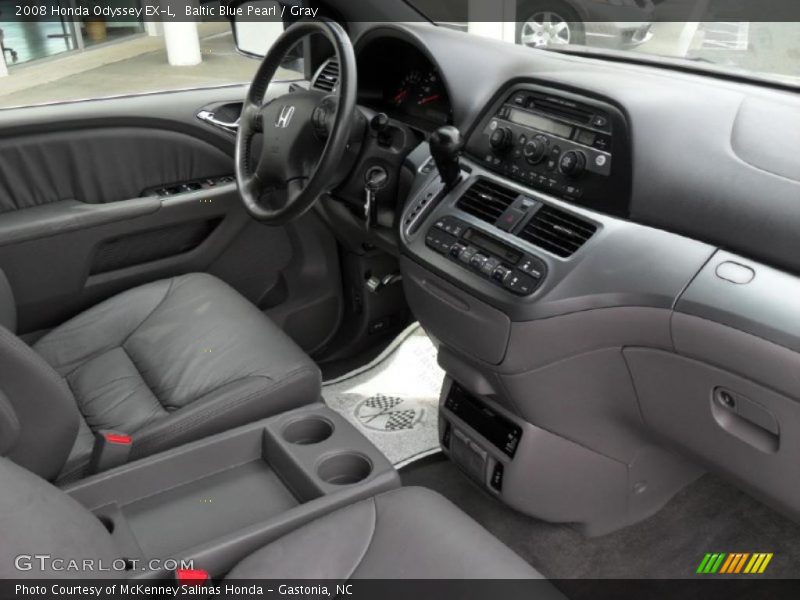 Baltic Blue Pearl / Gray 2008 Honda Odyssey EX-L