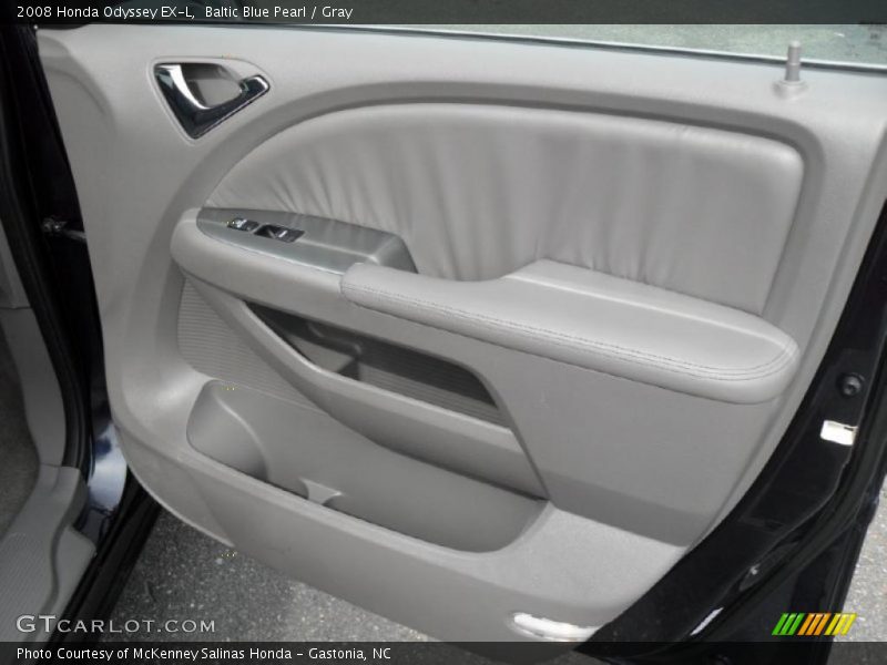 Baltic Blue Pearl / Gray 2008 Honda Odyssey EX-L