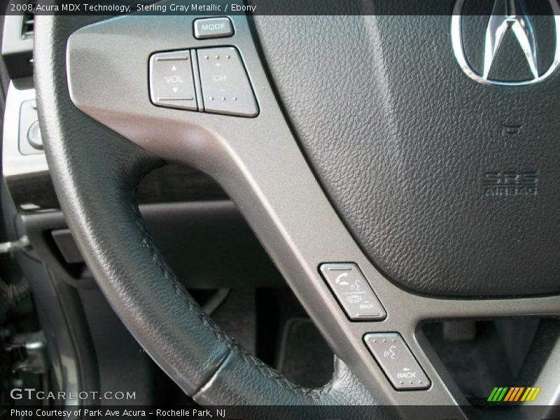 Sterling Gray Metallic / Ebony 2008 Acura MDX Technology