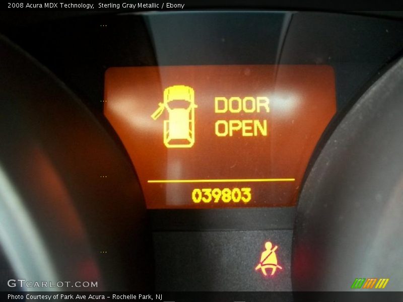 Sterling Gray Metallic / Ebony 2008 Acura MDX Technology