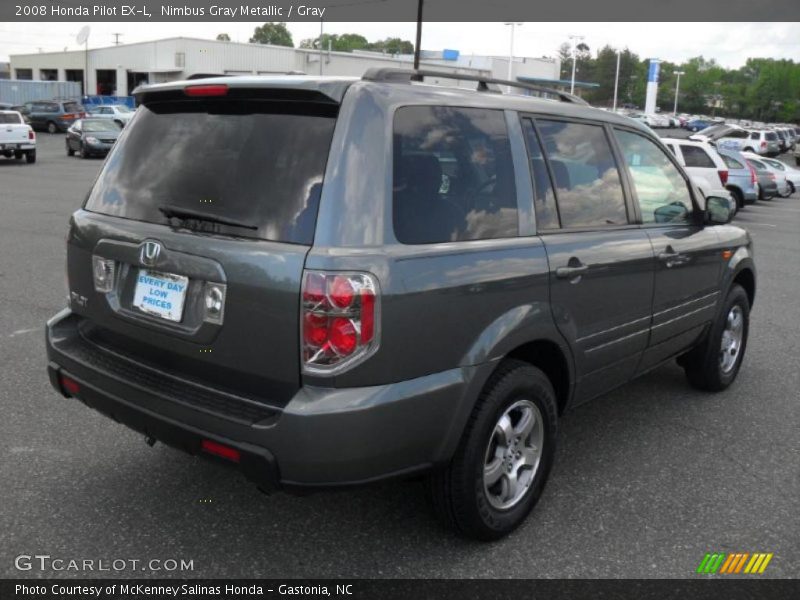 Nimbus Gray Metallic / Gray 2008 Honda Pilot EX-L