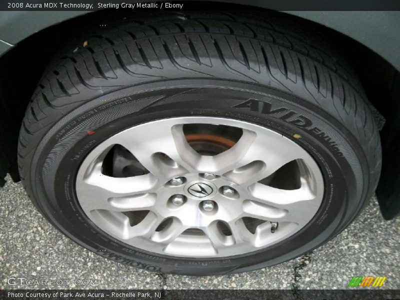 Sterling Gray Metallic / Ebony 2008 Acura MDX Technology