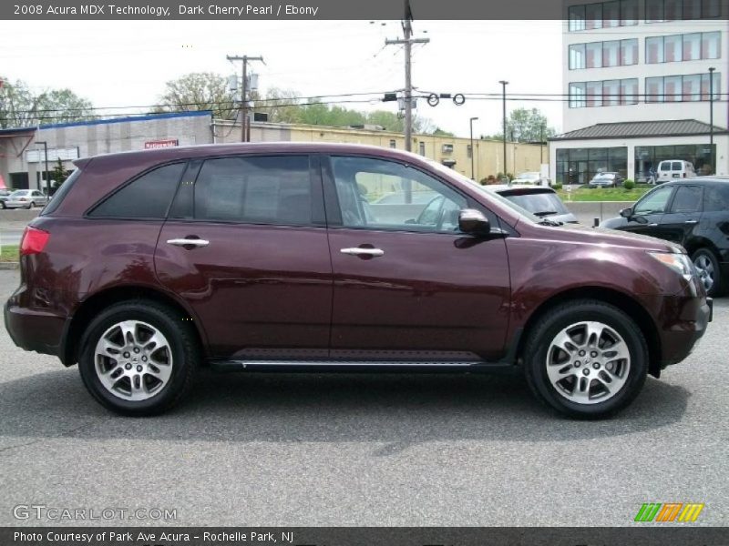 Dark Cherry Pearl / Ebony 2008 Acura MDX Technology