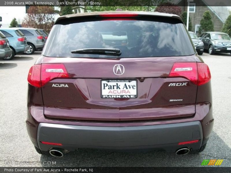 Dark Cherry Pearl / Ebony 2008 Acura MDX Technology