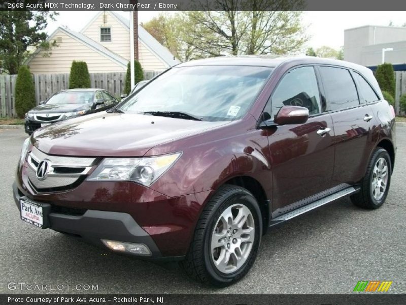 Dark Cherry Pearl / Ebony 2008 Acura MDX Technology