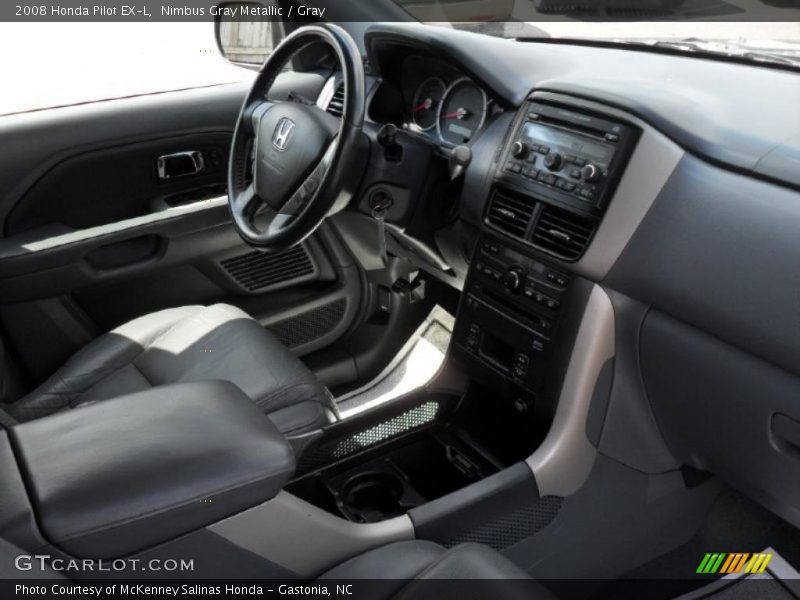 Nimbus Gray Metallic / Gray 2008 Honda Pilot EX-L