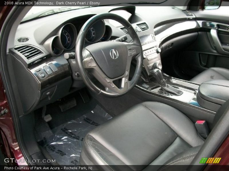 Dark Cherry Pearl / Ebony 2008 Acura MDX Technology