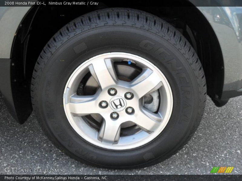 Nimbus Gray Metallic / Gray 2008 Honda Pilot EX-L