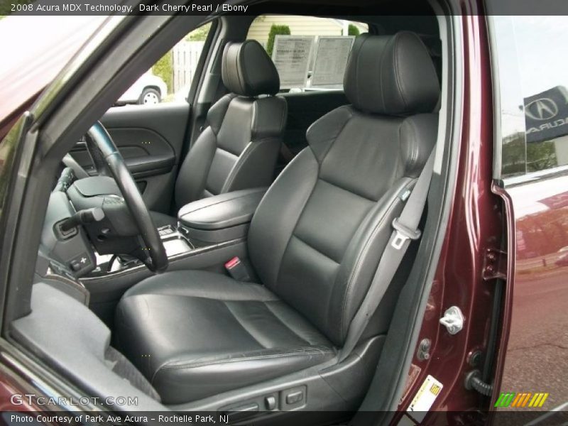 Dark Cherry Pearl / Ebony 2008 Acura MDX Technology