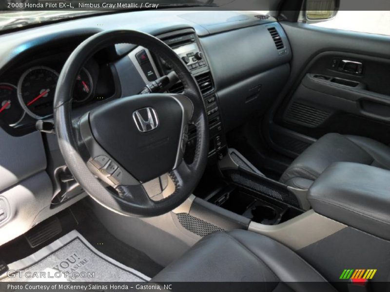 Nimbus Gray Metallic / Gray 2008 Honda Pilot EX-L