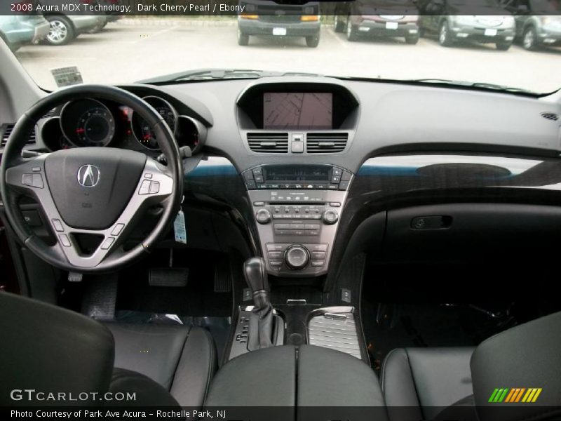 Dark Cherry Pearl / Ebony 2008 Acura MDX Technology