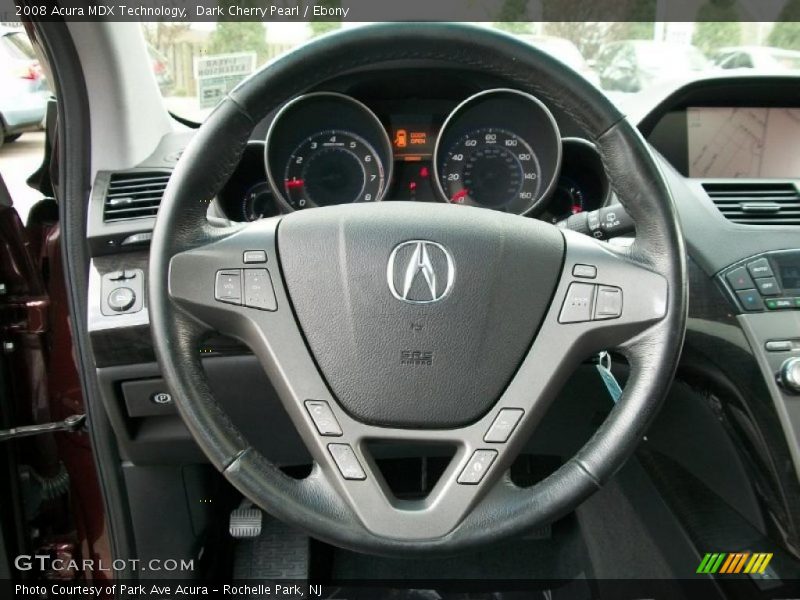 Dark Cherry Pearl / Ebony 2008 Acura MDX Technology