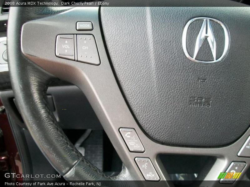 Dark Cherry Pearl / Ebony 2008 Acura MDX Technology