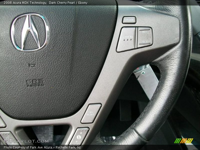 Dark Cherry Pearl / Ebony 2008 Acura MDX Technology