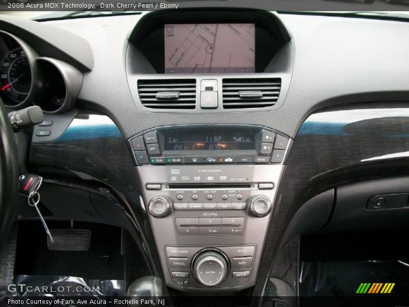 Dark Cherry Pearl / Ebony 2008 Acura MDX Technology