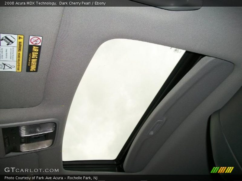 Dark Cherry Pearl / Ebony 2008 Acura MDX Technology