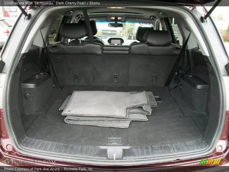 Dark Cherry Pearl / Ebony 2008 Acura MDX Technology