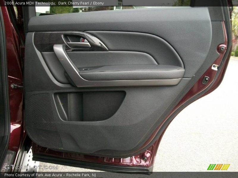 Dark Cherry Pearl / Ebony 2008 Acura MDX Technology
