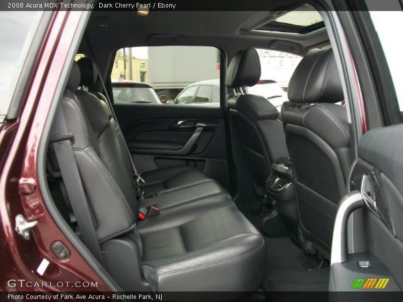Dark Cherry Pearl / Ebony 2008 Acura MDX Technology