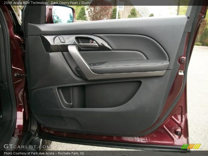 Dark Cherry Pearl / Ebony 2008 Acura MDX Technology