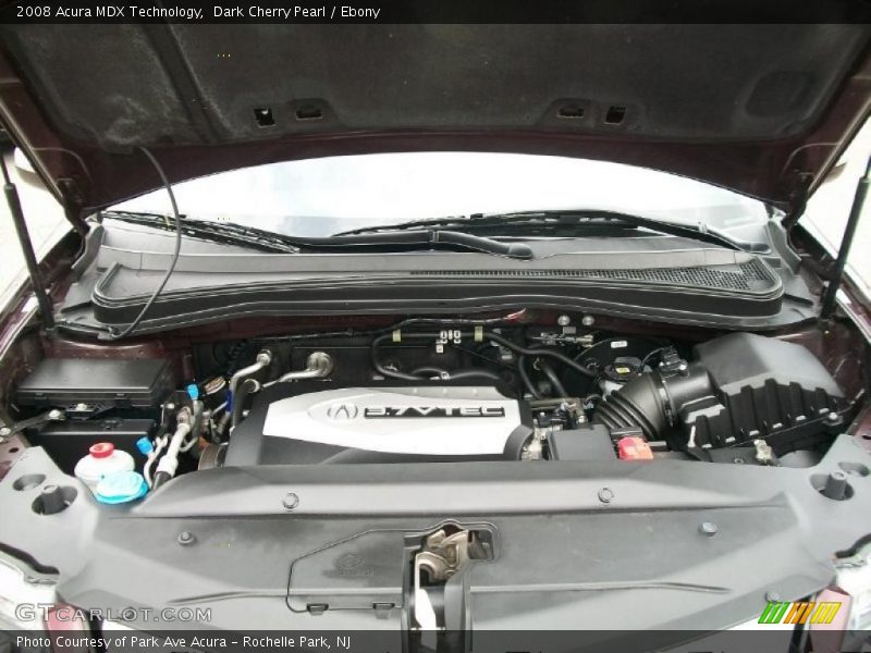 Dark Cherry Pearl / Ebony 2008 Acura MDX Technology