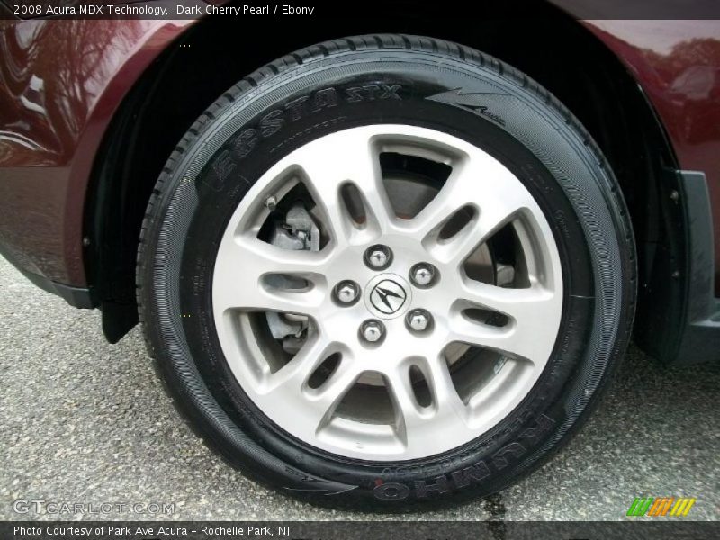 Dark Cherry Pearl / Ebony 2008 Acura MDX Technology