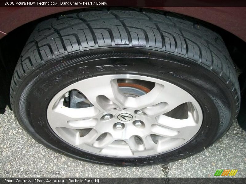 Dark Cherry Pearl / Ebony 2008 Acura MDX Technology