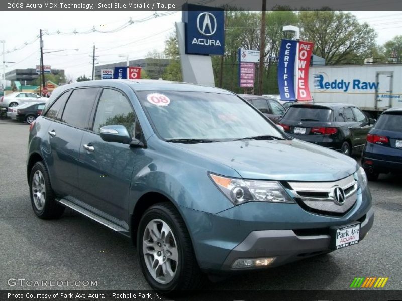 Steel Blue Metallic / Taupe 2008 Acura MDX Technology