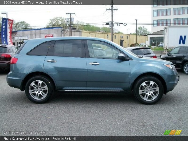 Steel Blue Metallic / Taupe 2008 Acura MDX Technology