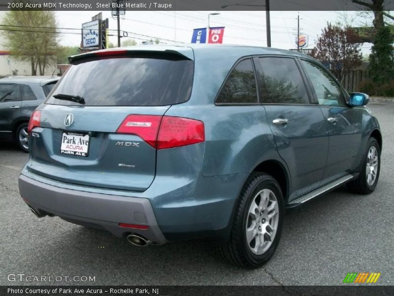 Steel Blue Metallic / Taupe 2008 Acura MDX Technology