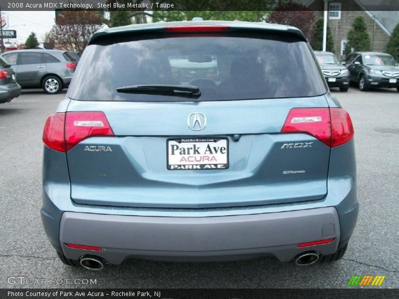 Steel Blue Metallic / Taupe 2008 Acura MDX Technology