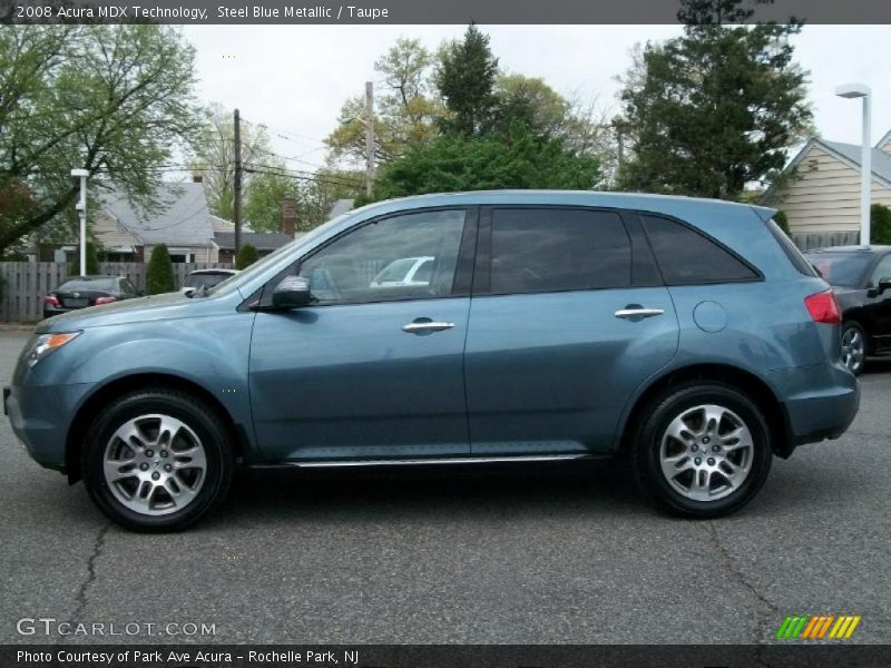 Steel Blue Metallic / Taupe 2008 Acura MDX Technology