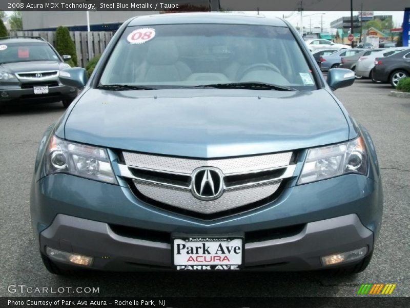 Steel Blue Metallic / Taupe 2008 Acura MDX Technology