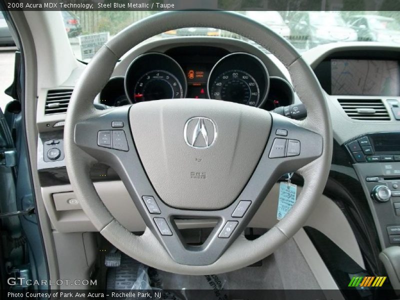 Steel Blue Metallic / Taupe 2008 Acura MDX Technology