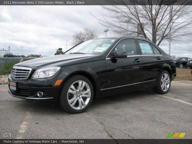 Black / Black 2011 Mercedes-Benz C 300 Luxury 4Matic