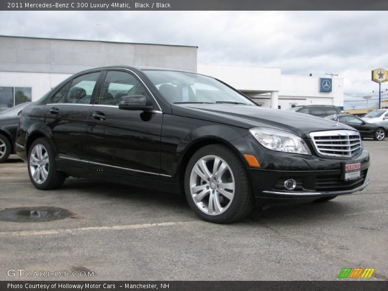 Black / Black 2011 Mercedes-Benz C 300 Luxury 4Matic