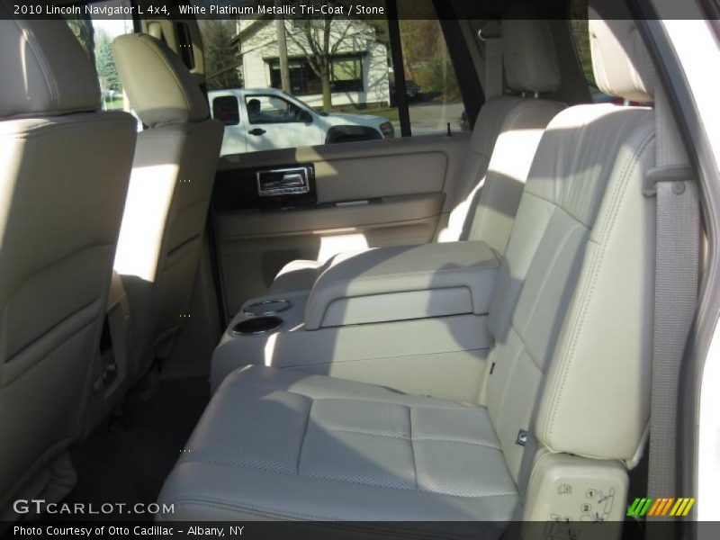 White Platinum Metallic Tri-Coat / Stone 2010 Lincoln Navigator L 4x4