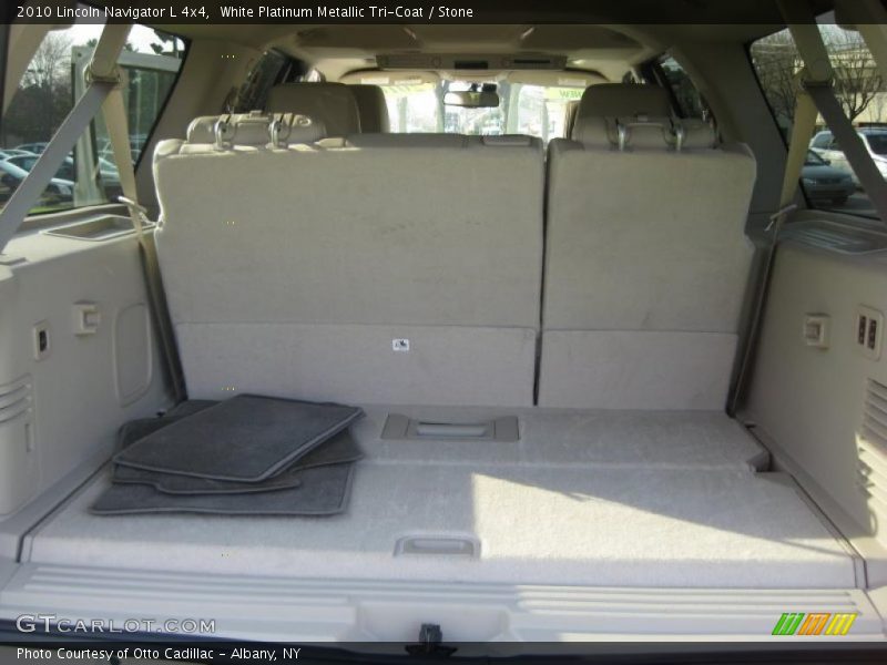 White Platinum Metallic Tri-Coat / Stone 2010 Lincoln Navigator L 4x4