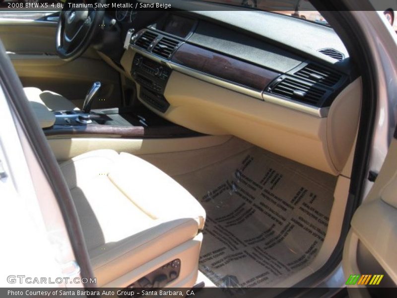 Titanium Silver Metallic / Sand Beige 2008 BMW X5 4.8i