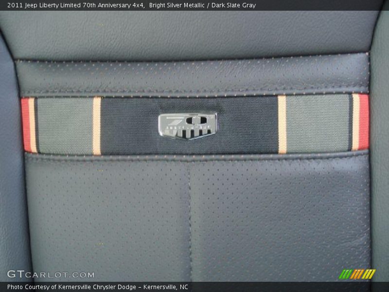 Bright Silver Metallic / Dark Slate Gray 2011 Jeep Liberty Limited 70th Anniversary 4x4