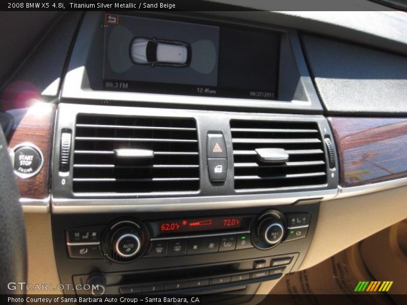 Titanium Silver Metallic / Sand Beige 2008 BMW X5 4.8i