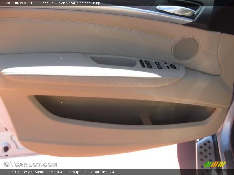 Titanium Silver Metallic / Sand Beige 2008 BMW X5 4.8i