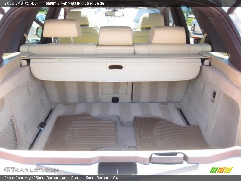 Titanium Silver Metallic / Sand Beige 2008 BMW X5 4.8i
