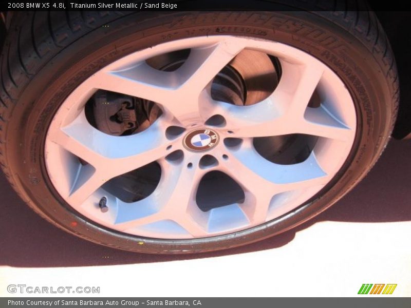 Titanium Silver Metallic / Sand Beige 2008 BMW X5 4.8i
