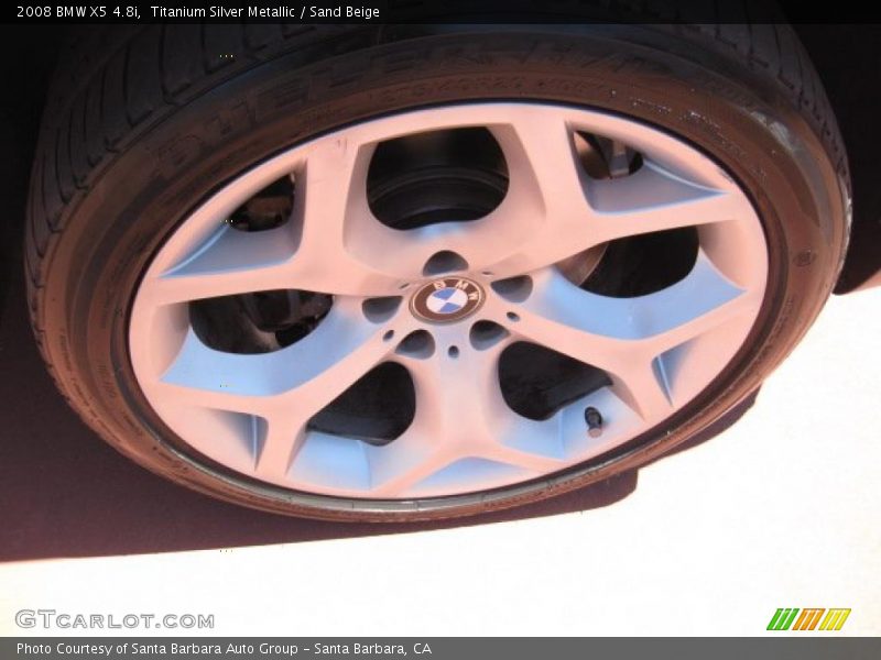 Titanium Silver Metallic / Sand Beige 2008 BMW X5 4.8i