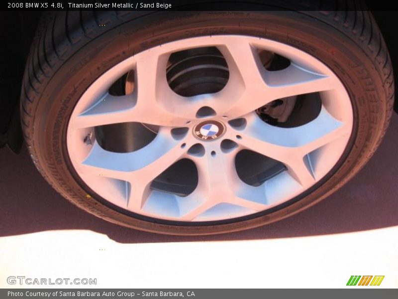 Titanium Silver Metallic / Sand Beige 2008 BMW X5 4.8i
