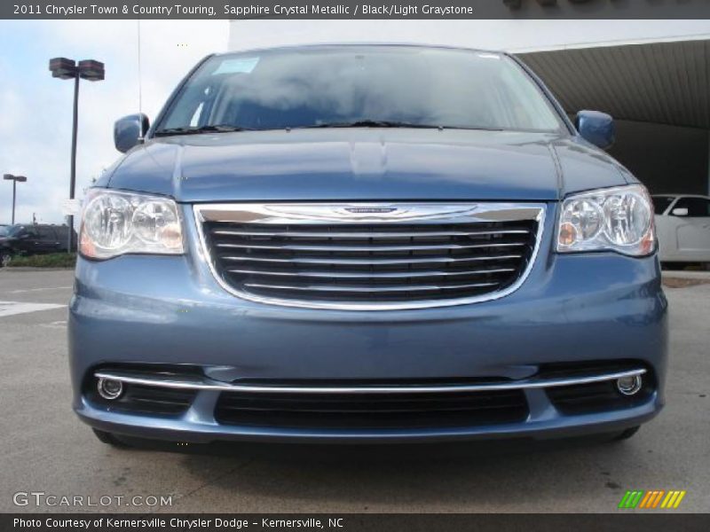 Sapphire Crystal Metallic / Black/Light Graystone 2011 Chrysler Town & Country Touring
