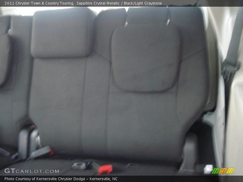 Sapphire Crystal Metallic / Black/Light Graystone 2011 Chrysler Town & Country Touring