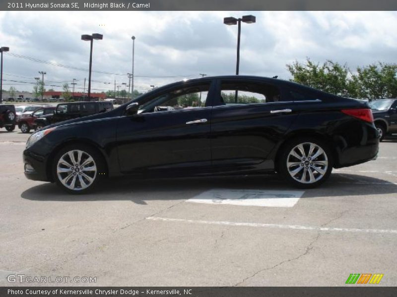 Midnight Black / Camel 2011 Hyundai Sonata SE